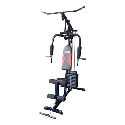 Fitness Line Jbh Equip Multigimnasio Fitness Line Jbh Hg9 Con 50 Kg De Peso Y Estructura Reforzada Negro Negro Con Rojo