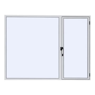 Lebaux Ventana Aluminio Patagonica Herrero V4mm 150x120 Lebaux Blanco