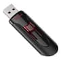 Sandisk Pendrive Sandisk Cruzer Glide 64gb 3.0 Liso Negro Y Rojo Negro/rojo