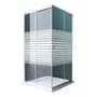 Shremwood Box Cabina De Ducha Cuadrada 70x70 Vidrio 5mm + Receptaculo Shremwood Gris