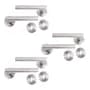 Groen Pack X3 Manija Picaporte Herraje Acero Inoxidable Puertas Color Plateado