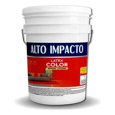 Alto Impacto Pintura Látex Color X 20!!! Lts Int/ext Alto Impacto!! Acabado Mate Color Negro