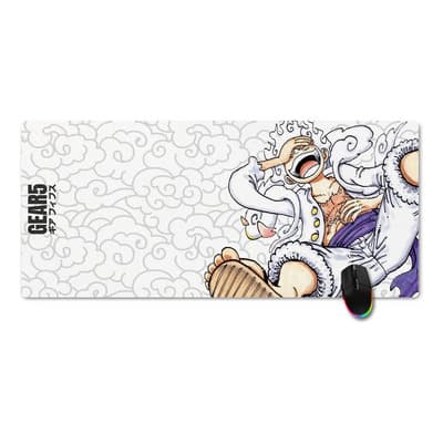 Omaigat Mouse Pad Gamer Omaigat Anime Luffy Gear 5th Xxl | 900x400x3mm Blanco Gear5