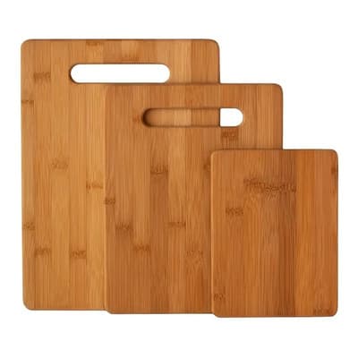 Vonne Vonne Tablas Picar Bambu Set X 3 Cocina Tabla Cortar Bamboo Color Marrón