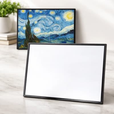 Faydi Portarretrato Rompecabezas Marco Puzzle 50x70 + Cuidado Blanco Lisa