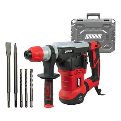 Omaha Rotomartillo Percutor 1500w 5,5 J Omaha + Cinceles + Maletin Rojo 50 Mhz