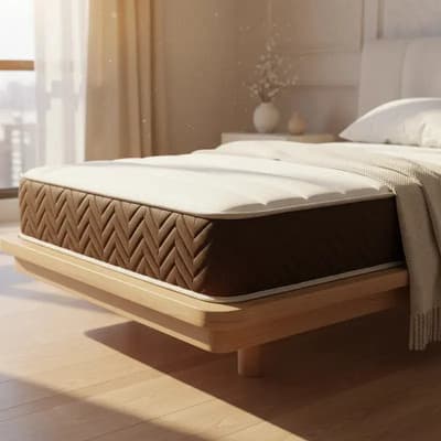 Springwall Colchón De Resortes En Caja Springwall Upper Plus De 1 Plaza 80x190 Cm Color Chocolate Blanco