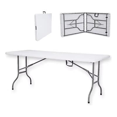 Generic Mesa Plegable De Exterior 180cm Interiorjardin Camping Quincho Blanco