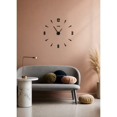 Poloniadeco Reloj Moderno Xl 60 Cms Decoración Modelo Zegar Negro
