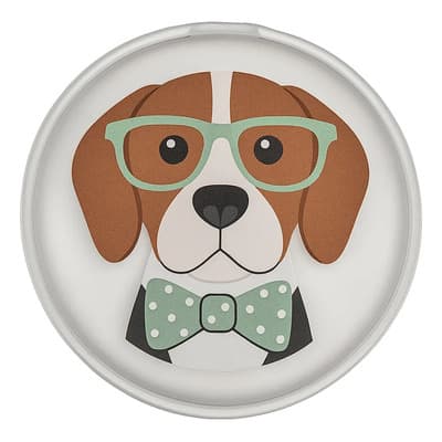 Pla Objetos Criados Estufita de bolsillo calentador de manos - La Aldea Color Transparente Diseño Perro Beagle