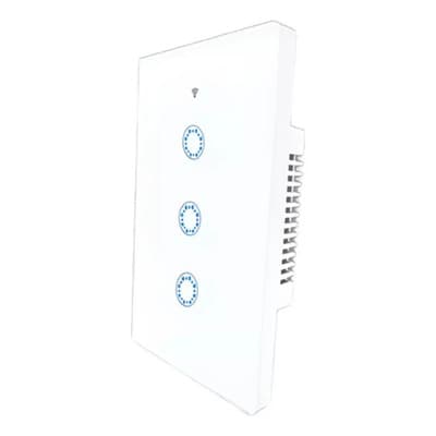 T.b.c. S.a. Interruptor Smart Wifi 3 Canales Blanco Tbcin Alexa Google 10 A 220v