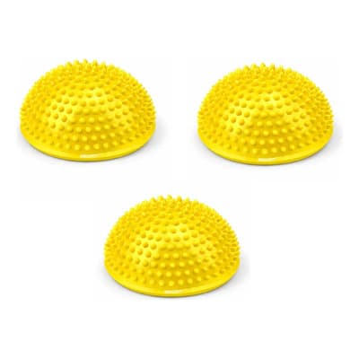 Energy Fit Mini Bosu Kinesiologia Kit 3 Unidades Semiesfera Equilibrio Amarillo