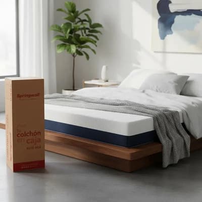 Springwall Colchón De Espuma En Caja Springwall Upper Max Queen 160x200 Cm Color Blanco