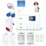 Trcb Kit Alarma Domiciliaria Inalambrica Sensores Anti Mascotas Color Blanco