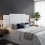 Platinum Respaldo Extensible Cama 2 Plazas Blanco Moderno Mod 1040 Platinum