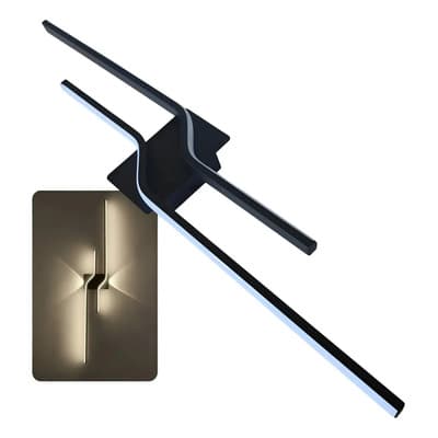 Electricidad Total S.a Aplique Pared Led Moderno Bidireccional 80cm 24w Luz Neutra Negro