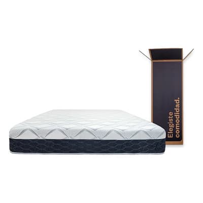 Sueño Dorado Colchón En Caja Sueño Dorado Box Prime Queen 160x200 X25 Cm Espuma Alta Densidad Negro