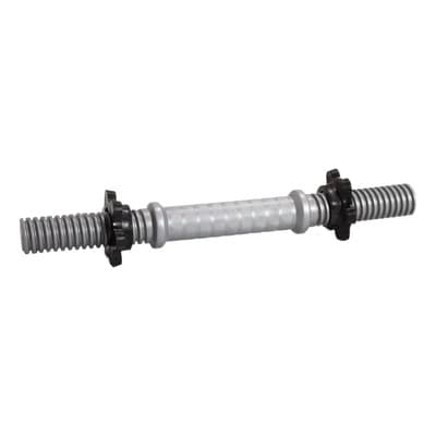 Deporar Par 2 Mancuernas Pvc Con Tope A Rosca Gym Importadas Fitness Color Gris Oscuro