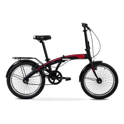 Topmega Bicicleta Urbana Plegable Topmega Agile R20 20 1v Frenos V-brakes Color Negro/rojo