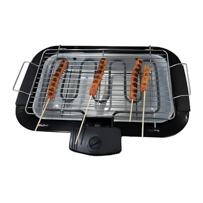 Abra-sol Parrilla Eléctrica Abra-sol 2562 Negra 2000w Compacta Con Regulador Temperatura Negro