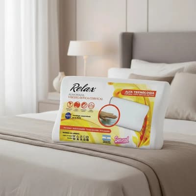Suavecol Almohada Cervical Viscoelástica Hipoalergénica Suavecol Relax Blanco