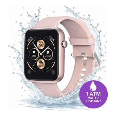 Jd Smartwatch Jd Capri De 42 Mm Rosa Con Llamadas Bluetooth Y Múltiples Modos Deportivos Rosa Claro