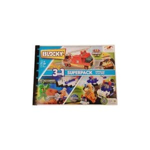 Blocky Blocky 3 En 1 Superpack Bomberos Policia X-plorer Exclusivo