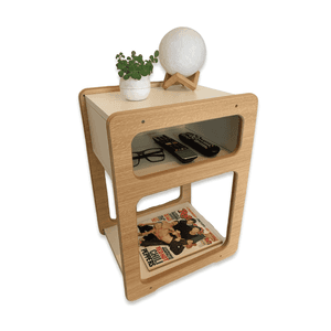 Dolche Objetos Mesa Mesita de Luz de Diseño Nordica De Madera
