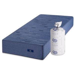 Serta Colchón de resortes compactado de 1 plaza Serta Box Hybrid 80x190