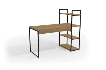 Atma Escritorio Con Estantería Estilo Industrial Atma Home ATH-LI010-FRPRF