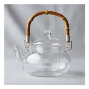 Sakura Tetera Sakura Brighton Vidrio Borosilicato 1 L Apta Fuego Directo
