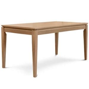 Patria Muebles Mesa de Comedor Extensible 160 Murano Espácity lustre Abedul