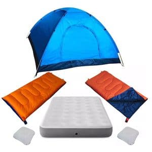 Solana Carpa Iglú Liviana 4 Personas + Colchón 2 Plazas + 2 Almohadas + 2 Bolsas Dormir