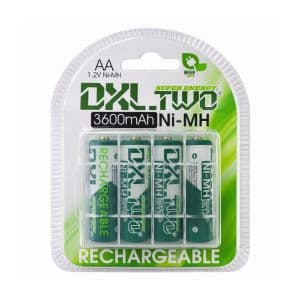 Dinax Pilas Aa Recargables Ni-mh 3600mah Pack X4 Cilíndricas 1.2v Dinax