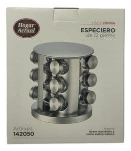 Generic Especiero de Acero Inoxidable 12 Frascos Hogar Actual