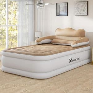 Yitahome Colchón Inflable Yitahome Fullxl Con Cabecero Y Almohada, Bo Color