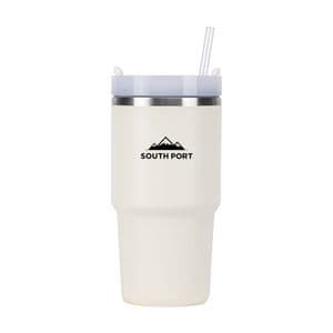 Gadnic Vaso Térmico Blanco South Port by Gadnic 590ML Frío Calor con Tapa Hermética