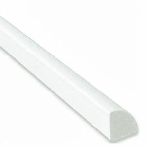 Hco. Cuarta Caña Pvc Zocalo Blanco Venta x Tira de 240x1,5x1,5cm