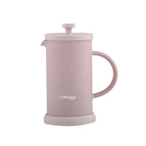 Waggs Cafetera Prensa Francesa de Vidrio Borosilicato Waggs 600ml Rosa