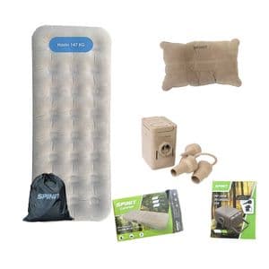 Spinit Colchon Inflable 1 Plaza Camping Almohada Inflador Portatil