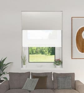 Roller Market Cortina Roller Doble BlackOut y Screen 6% Blanco 1,60 x 2,20