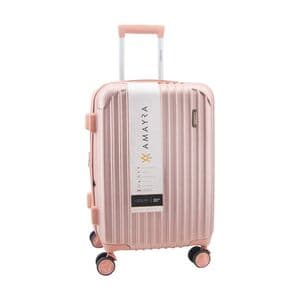 Amayra Valija Carry On Amayra de Cabina Viaje 20 Pulgadas Rígida Mujer Abs Ruedas 360° Color Rosa