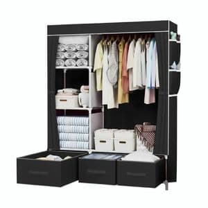 Waggs Armario Organizador Ropa Portátil Waggs Perchero con Cajones