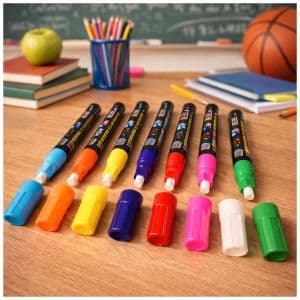 Oh My Shop! Set Marcadores Tiza Líquida Fluorescente 8 Unidades Multiusos