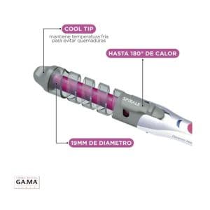 Gama Rizadora Buclera Modeladora De Pelo Gama Pro Innova Spirale