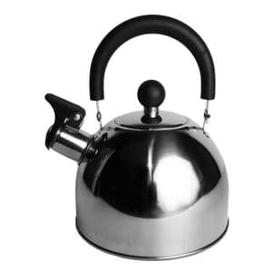 Hudson Pava Silbadora 1.5Lts Hudson Acero Inoxidable Mango Negro