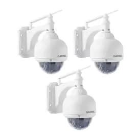 Gadnic Kit x3 Cámaras de Seguridad Gadnic Domo P2P con Visión Nocturna Wifi Full HD