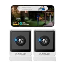 Gadnic Kit x4 Cámara de seguridad Gadnic Wifi 3MP Mini Interior Ventana Full HD Visión Nocturna